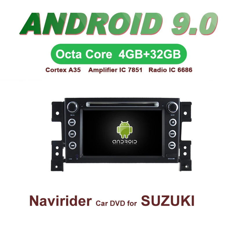 

OTOJETA Car GPS Android 9.0 Radio FOR SUZUKI GRAND VITARA 2005- stereo Navigation with DVD Capacitive screen Support Mirror Link