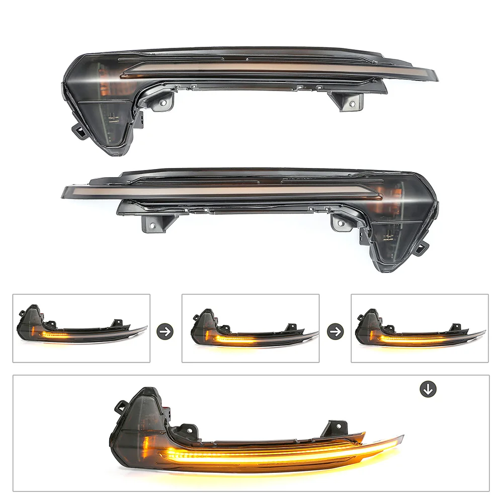  iSincer for Audi A6 C7 S6 4G RS6 Dynamic Scroll LED flowing Turn Signal Side Mirror Lights Sequenti - 33000159371