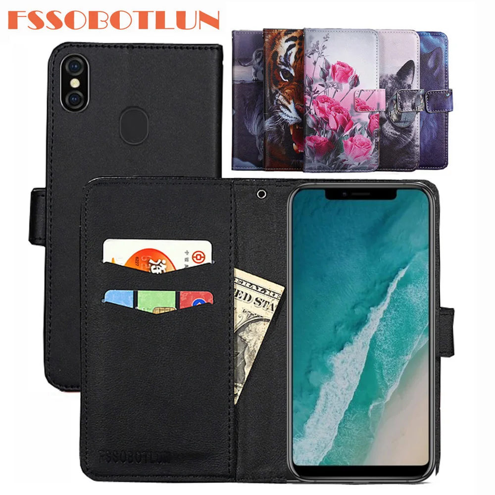 

FSSOBOTLUN For Ulefone X Case PU Leather Retro Flip Cover Shell Magnetic Wallet Cases Kickstand Strap Ulefone X