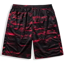 Мужские летние хип-хоп дышащие тонкие Шорты для женщин стиль эластичный пояс черный Повседневное мужской Костюмы удобные большие Размеры 2XL 3XL 4XL