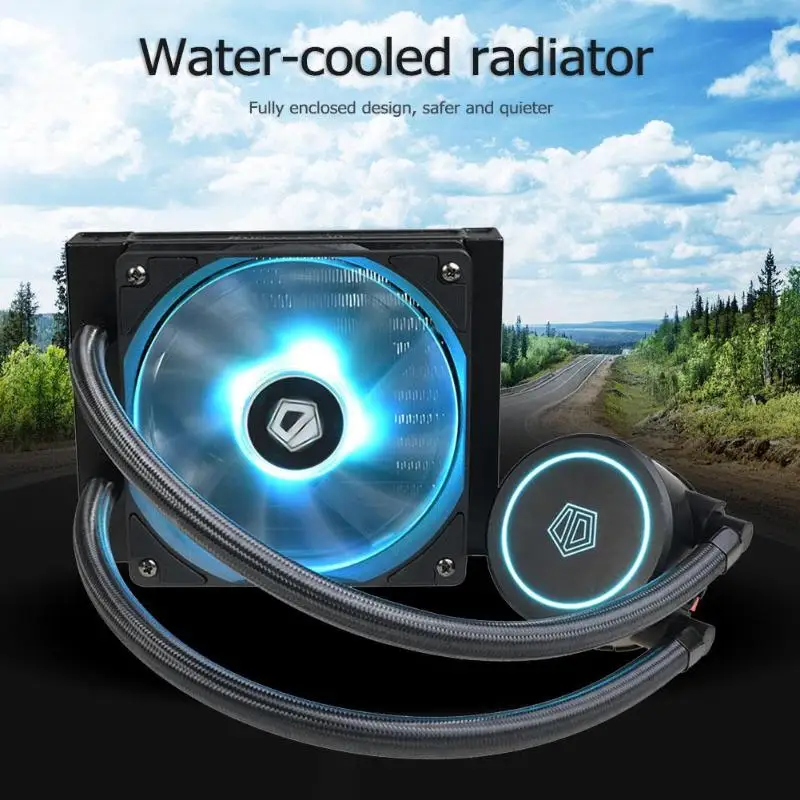 IDCOOLING AURAFLOW X 120 cpu вентилятор жидкостный охладитель воды для Intel/AMD