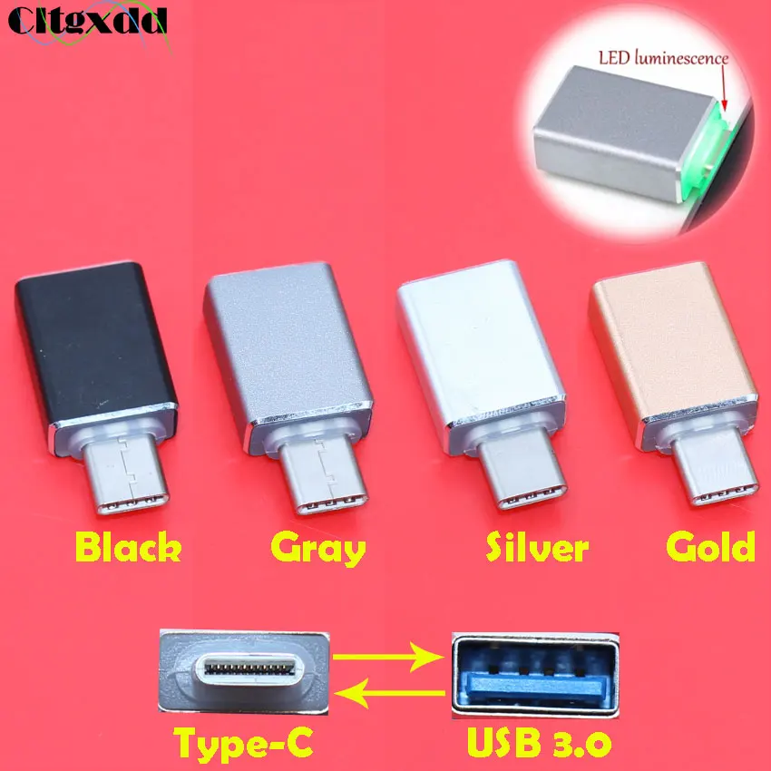 

cltgxdd Type-C to USB Adapter OTG Converter USB 3.0 Convert to Type C USB-C Port Adapter Charging Sync for MacBook Pixel Lumia