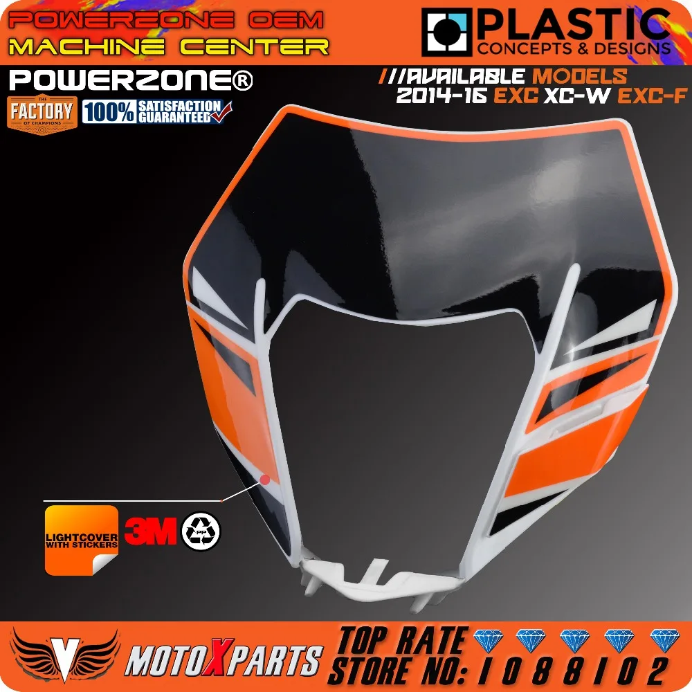 Налобный фонарь PowerZone для мотоцикла кроссового KTM SX EXC XCF SXF SMR 2015 16 налобный