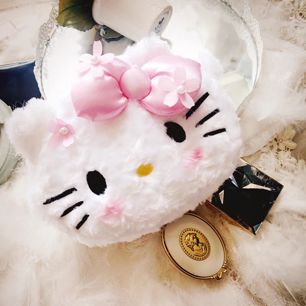Мультяшная Милая косметичка hello kitty my Melody, женская сумка для хранения косметики с бантом, подарки для девочек