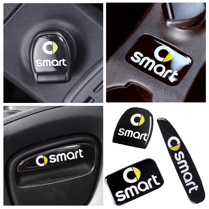  3D Car interior decoration sticker Cigarette lighter sticker Drawer handle sticker for Smart 453 fo - 33019193221