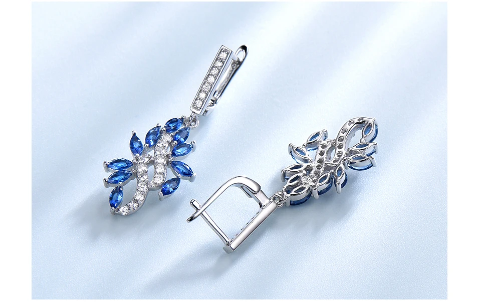 UMCHO Sapphire 925 sterling silver jewelry sets for women S029S-1 pc (8)