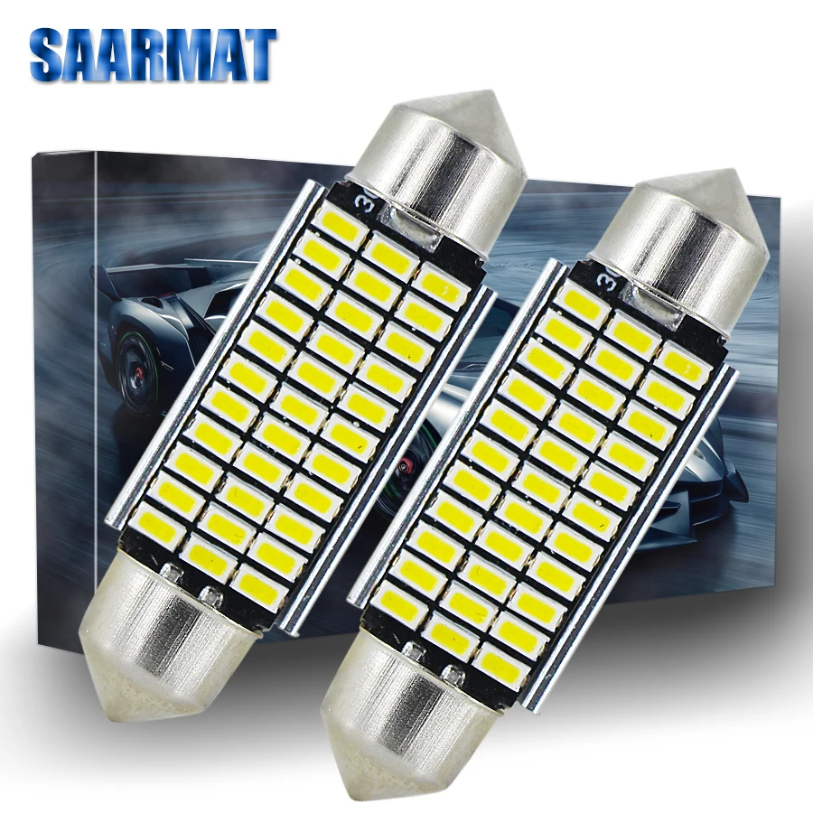 2 шт. 39 мм C5W 30 smd кристально синий светодиодный светильник Canbus для номерного знака