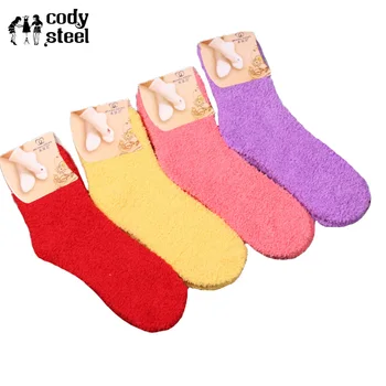 

6pieces=3pair/lot Winter Socks Women Fashion Candy Colors Warm Female Socks Thicken Cute Women Socks