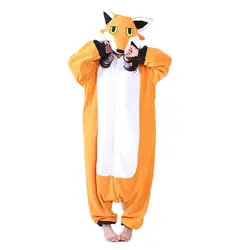 Новинка для взрослых животных Mr Fox Косплей пижамы Onesie пижамы костюм