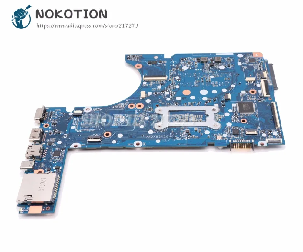 Best NOKOTION 907712-601 907712-001 DA0X83MB6H0 Main Board For ProbBook 450 G4 Laptop Motherboard SR2ZV I7-7500U CPU DDR4 2