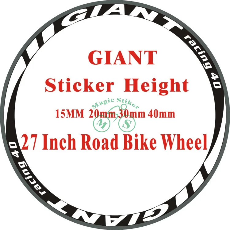 giant road bike decals