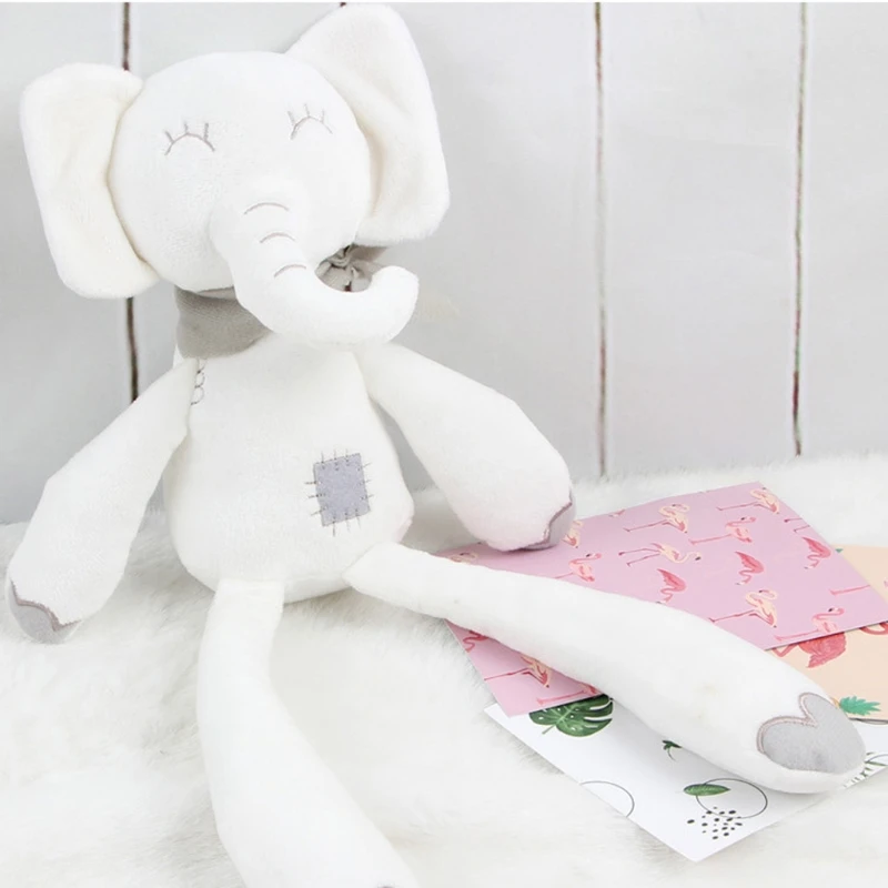 

Cute Plush Elephant Doll Baby Soft Sleeping Mate Plush Doll Newborn Photography Props Gift Plush Doll