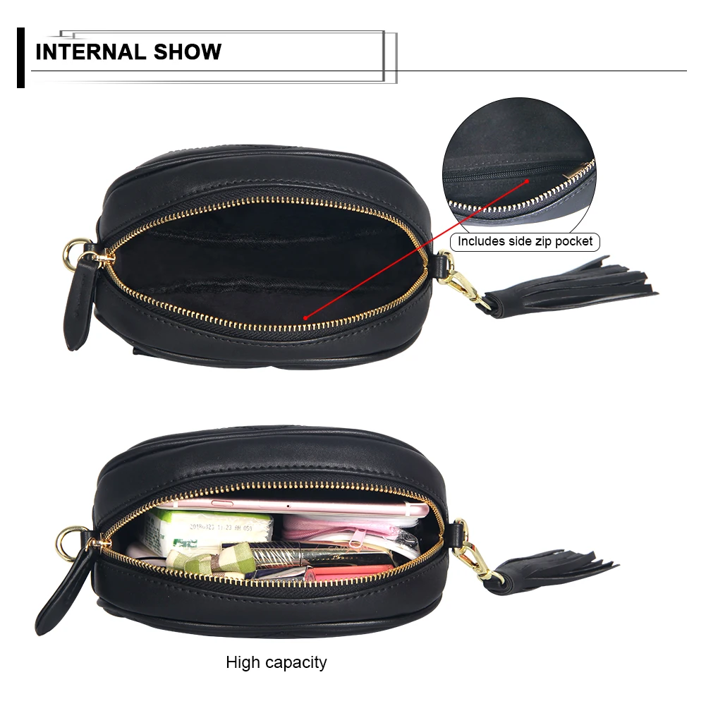 Brand Belt Bag Women Solid Waist Bags Ladies Pu Leather Tassel Fanny Packs Female Box Wallets with Belt Phone Packing