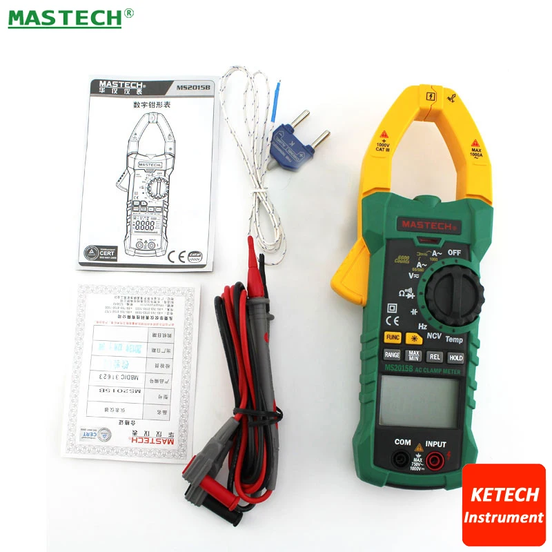 

Digital Clamp On Meter Meters Frequency Resistance Capacitance Multimeter Mastech MS2015B