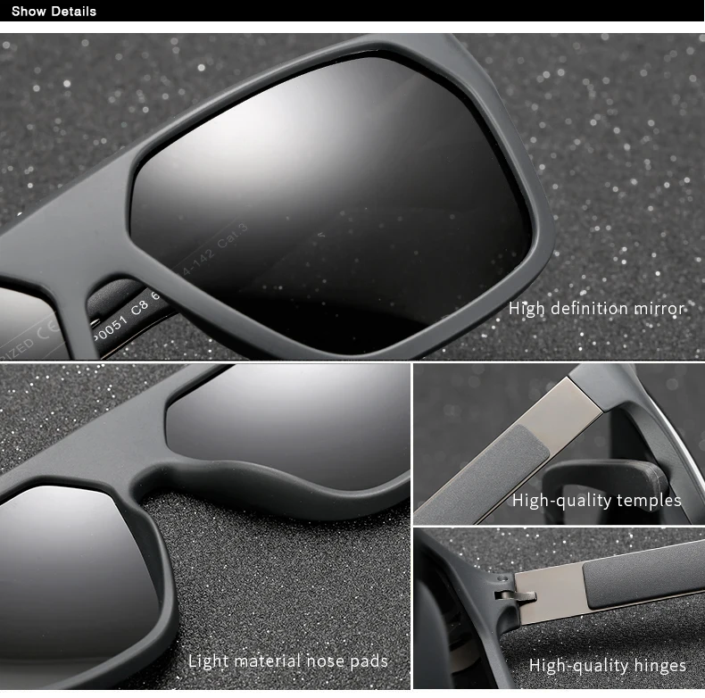 AFOFOO фирменный Дизайн TR90 HD поляризованные солнцезащитные очки Мужские Винтажные Солнцезащитные очки мужские очки для вождения очки UV400 Gafas De Sol