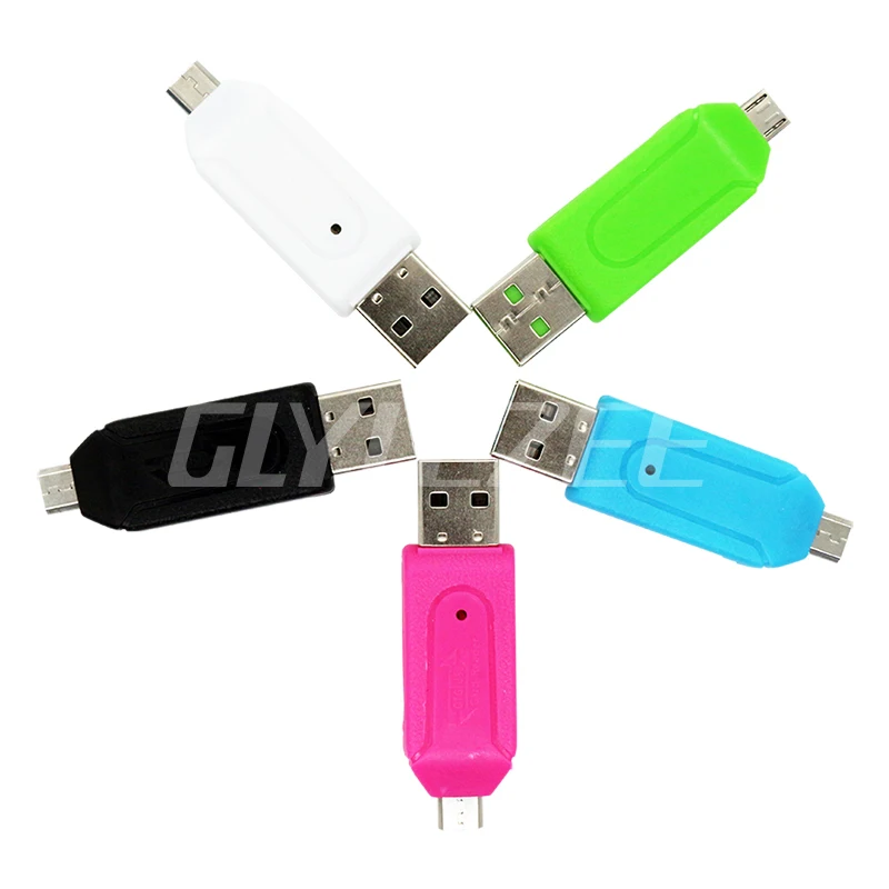 SR 2 в 1 USB OTG кард-ридер Универсальный Micro SD USB 2,0 карта Lector De Dni адаптер Micro USB для ПК ноутбука Android