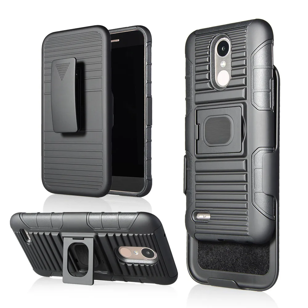 

Magnetic Suction Armor Case+Finger Ring Stand Belt Clip Holster Cover For LG K10 2017 M250M/K20 Plus/LV5/Harmony/Grace LTE L59BL