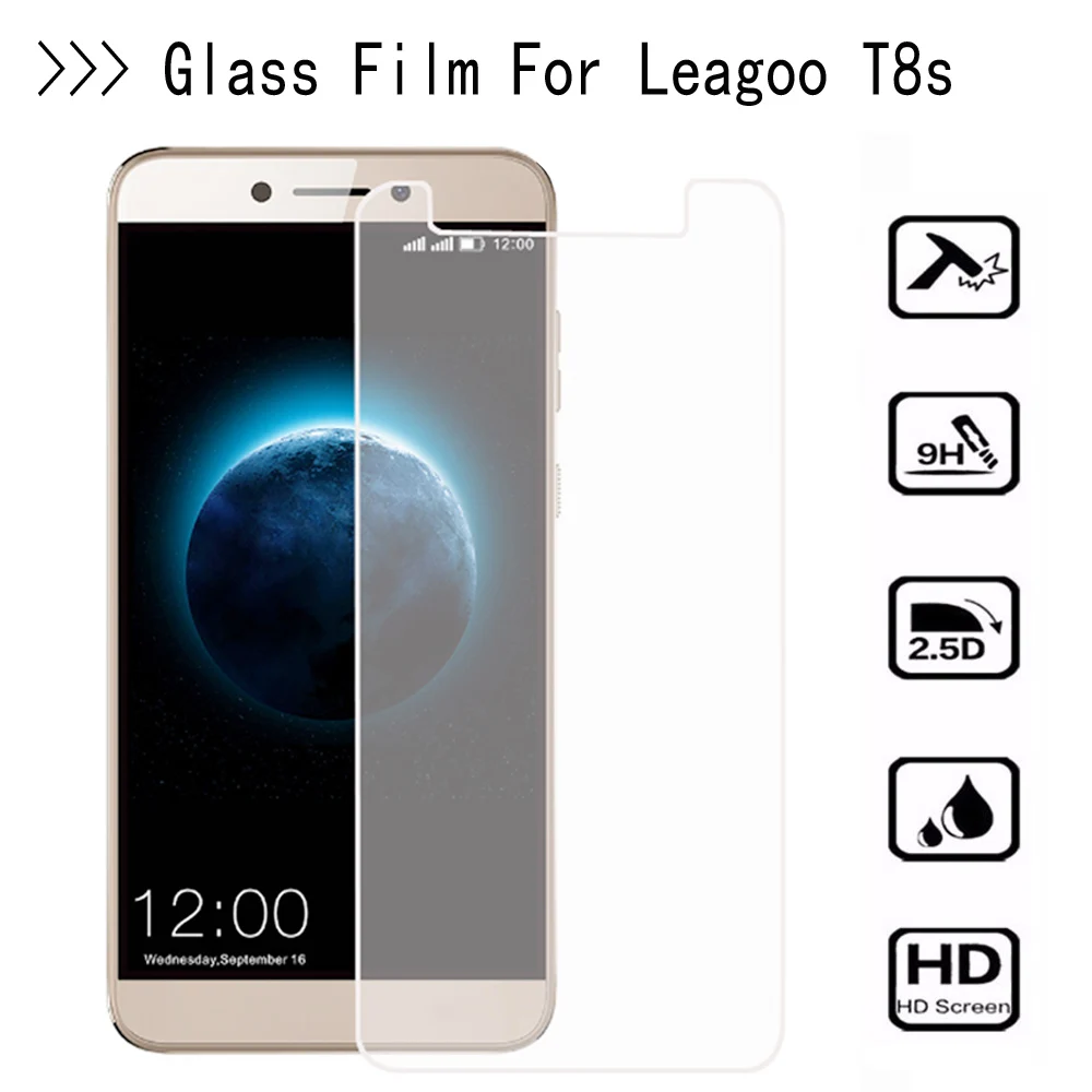 Пленка из закаленного стекла для защиты экрана Leagoo T8s 9H стеклянная защитная