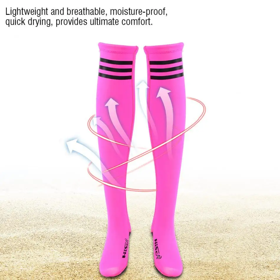HISEA, сексуальные неопреновые носки для дайвинга, женские, сохраняющие тепло, Нескользящие, водонепроницаемые, выше колена, глубокий дайвинг плавание, подводное плавание, длинные носки