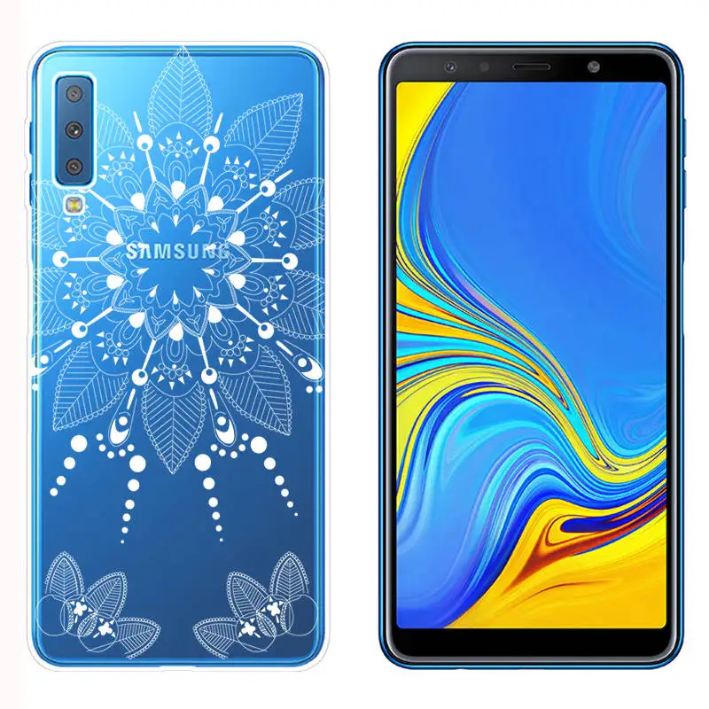 Arvin Silicone Fundas for Samsung Galaxy A7 2018 A5 A8 Plus 2018 Soft TPU Phone Cases FOR Samsung A750F Painted Case for A320 (14)