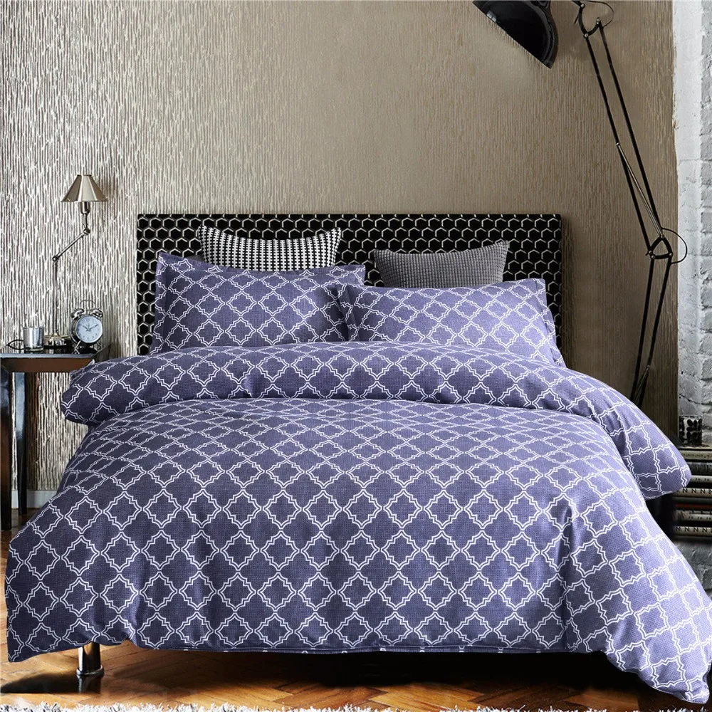 Home Textile European Style Bed Cover Geometric Bedding Set Pillowcase Duvet Cover Comfortable 
