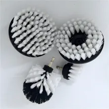 4 шт. белая электрическая насадка в виде щетки мощный жесткий очищающий комплект для чистки колес автомобиля ручной инструмент набор дропшиппинг