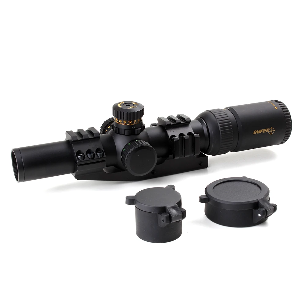 Снайпер NT 1 6X24 L компактный Mil dot R/G llluminate прицел тактический Снайперский прицел|rifle