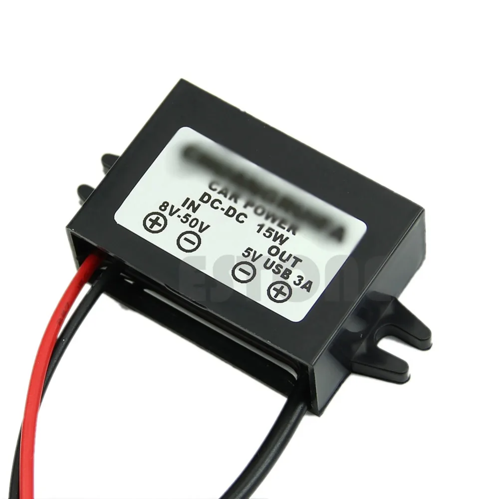 Преобразователь питания постоянного тока 8 50 в до 5 В выход Micro USB 12 В/24 В|Инверторы