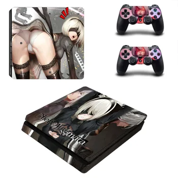 

Game NieR Automata PS4 Slim Skin Sticker Decal for Sony PlayStation 4 Console and Controller Skin PS4 Slim Skins Sticker Vinyl