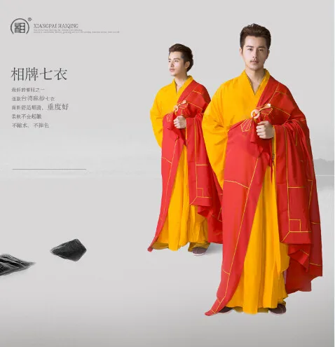 Шанхай история льняного одеяния буддийских монахов шаолин мужской халат высокого качества буддийский монах Cassock одежда Abbot Bonze костюмы Tang