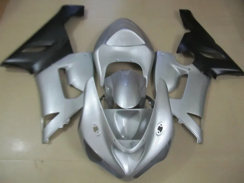 

Motorcycle Fairing kit for KAWASAKI Ninja ZX6R 636 05 06 ZX 6R 2005 2006 zx6r ABS Silver black Fairings set+7gifts KF02
