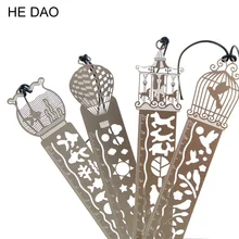 Милый кавайный креативный конь клетка полый металлический Закладка линейка для подарок для детей и студентов школьные принадлежности