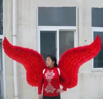 

Wedding photography large size feather props wing/model cosplay stage performance show fashion beautiful pure color angel wing