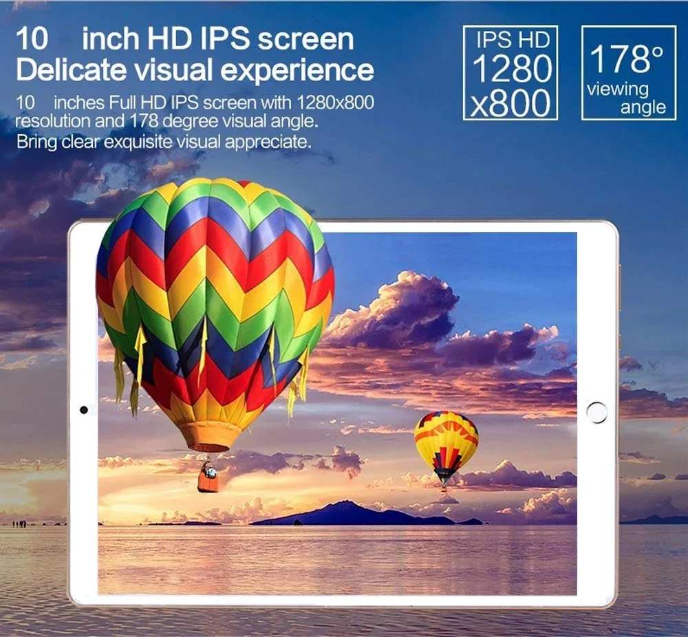 Планшетный ПК 10 1 дюйма Android 8 0 3G четырехъядерный 3g B ОЗУ 32 Гб ПЗУ встроенный Bluetooth Wi
