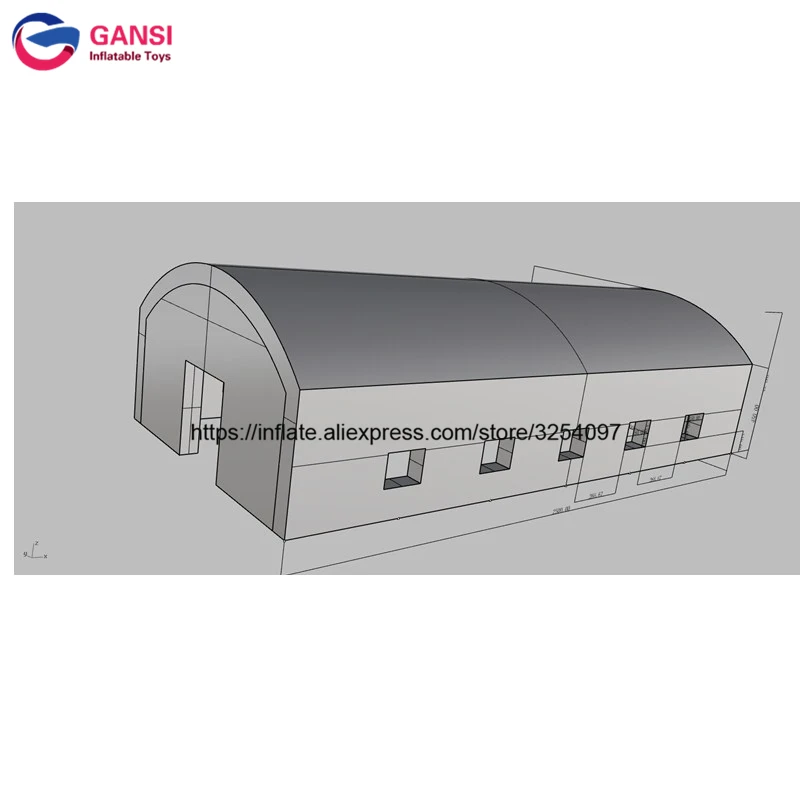 Профессиональная надувная палатка для газона 200 квадратных метров свадебной