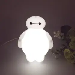 Креативный светодиодный ночник украшение детской комнаты светодиодный ночник детский мультфильм Baymax Ночник детская лампа с американской