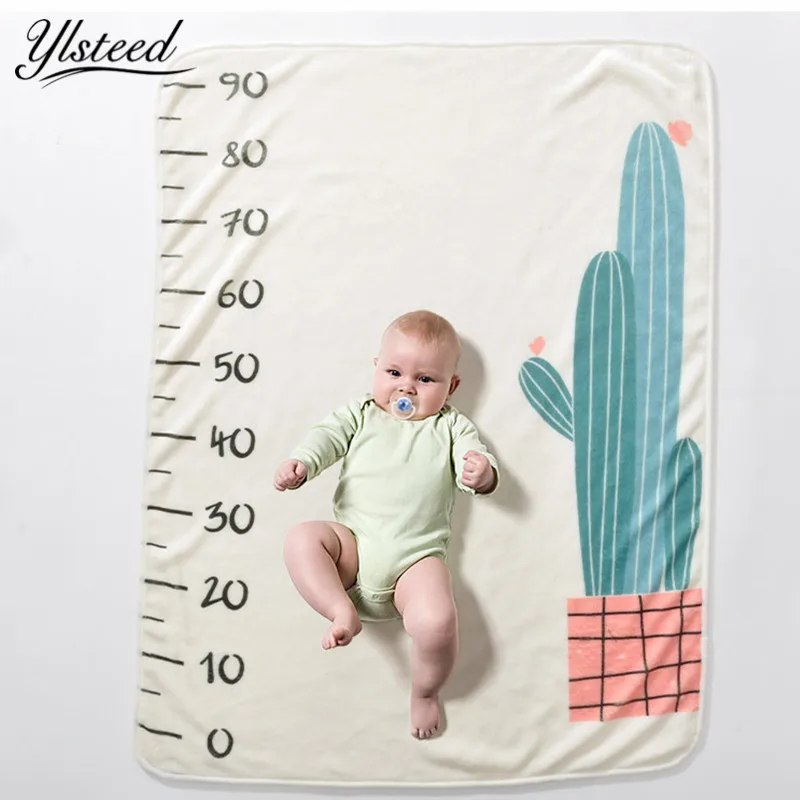 

Infant Photo Prop Super Soft Flannel Baby Milestone Blanket Cut Baby Growth Record Month Blanket Newborn Shooting Backdrop Cloth