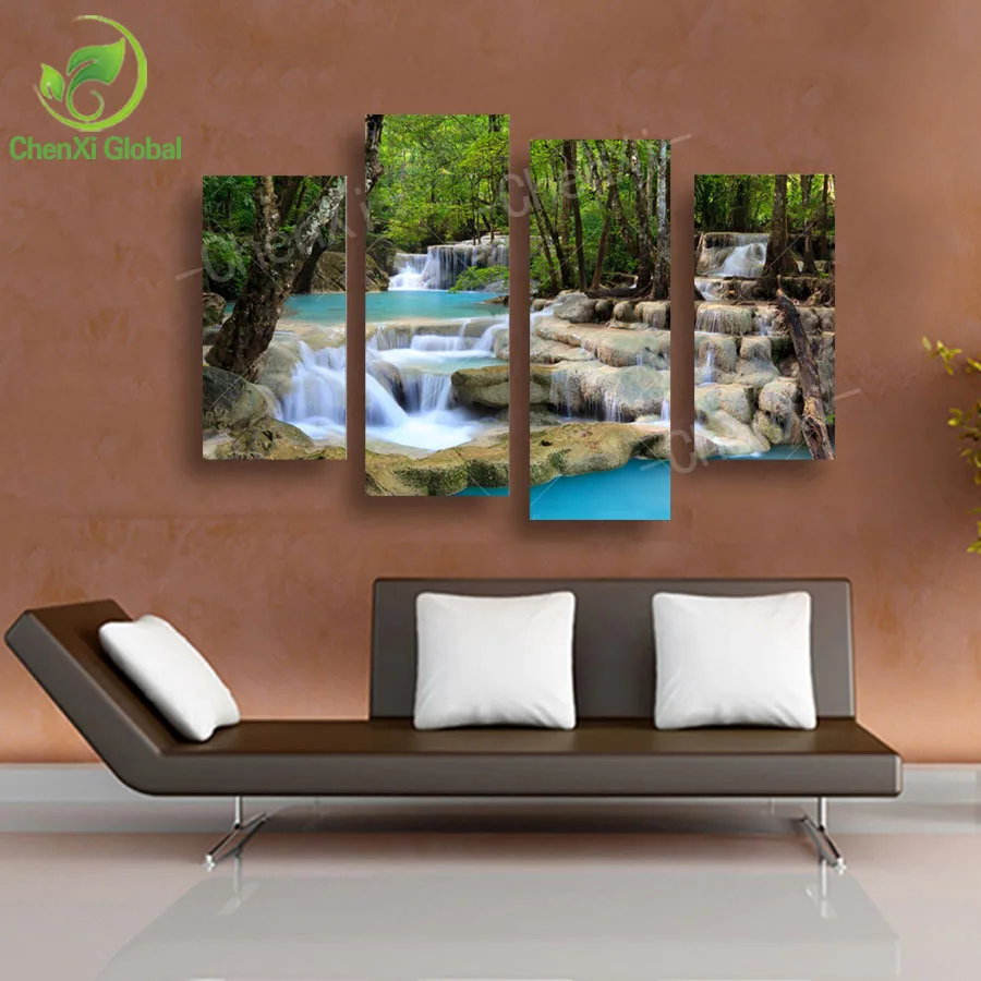 Nature Canvas Wall Art aliexpress : buy canvas waterfall painting tree scenery Nature Canvas Wall Art aliexpress : buy canvas waterfall painting tree scenery