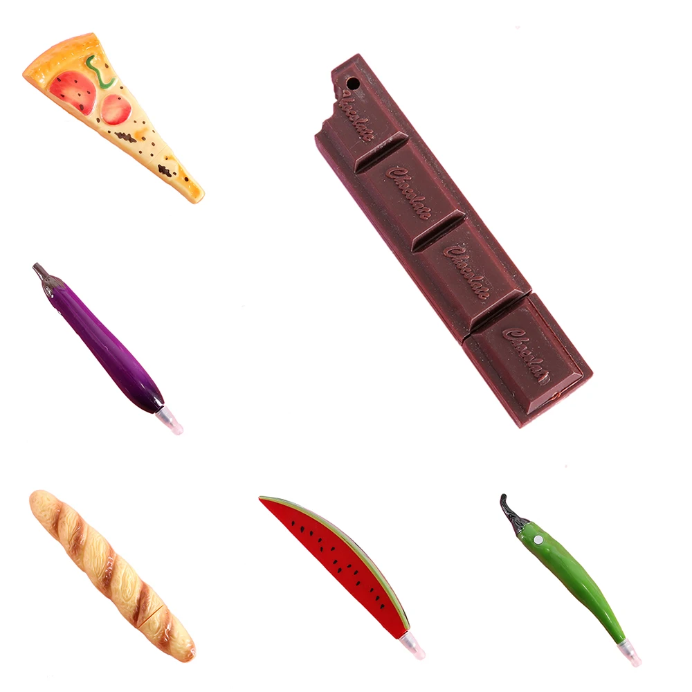 

Creative Food Shape Ballpoint Pen Office Learning Pen Supplies School Prizes Stationery Vegetable Bread Shape Ballpoint Pens