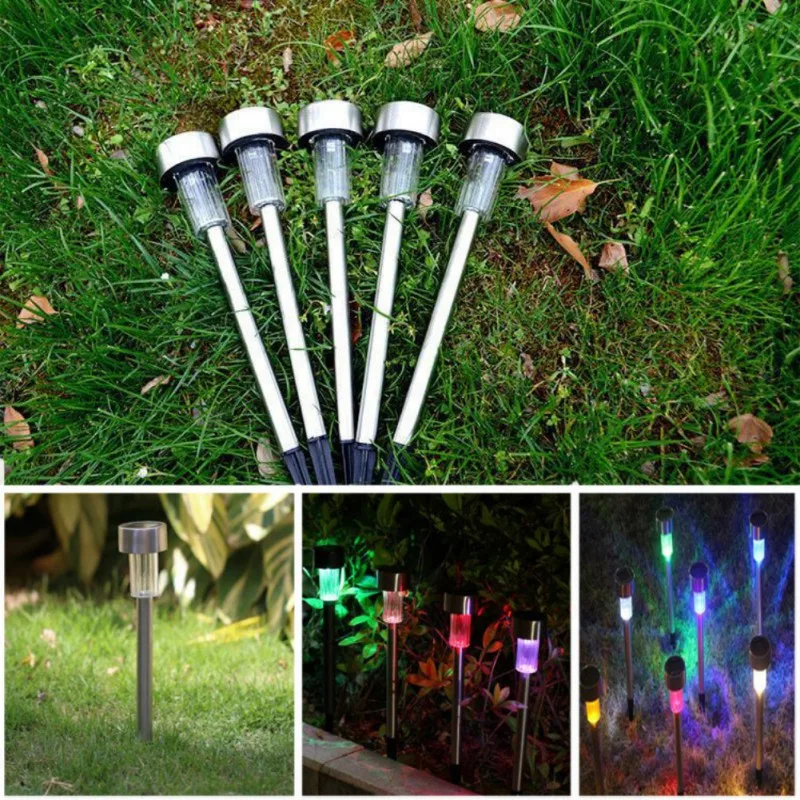 

5PCS Led Solar Light For Garden Decoration Outdoor Pathway Waterproof LED Solar Powered Lawn Lights Street Landscape Yard2049
