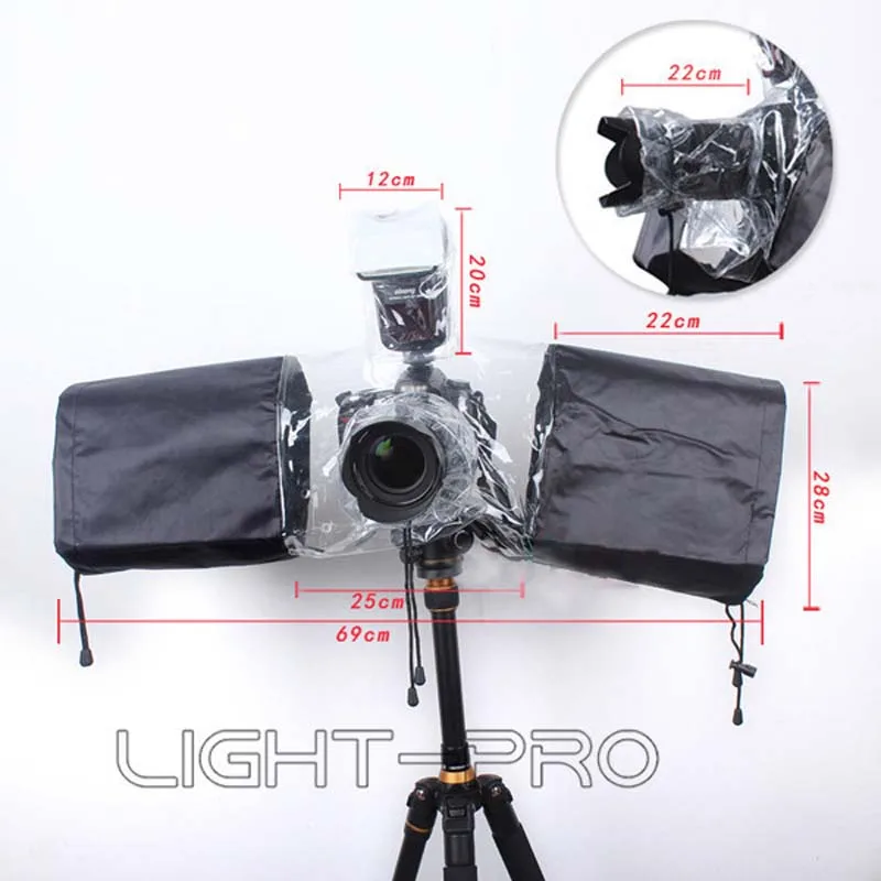 

Camera Rain Cover Coat Dust Protector Rainwear Rainproof for Canon 1200D 760D 650 for Nikon D760 D810 D610 D7200 D3300