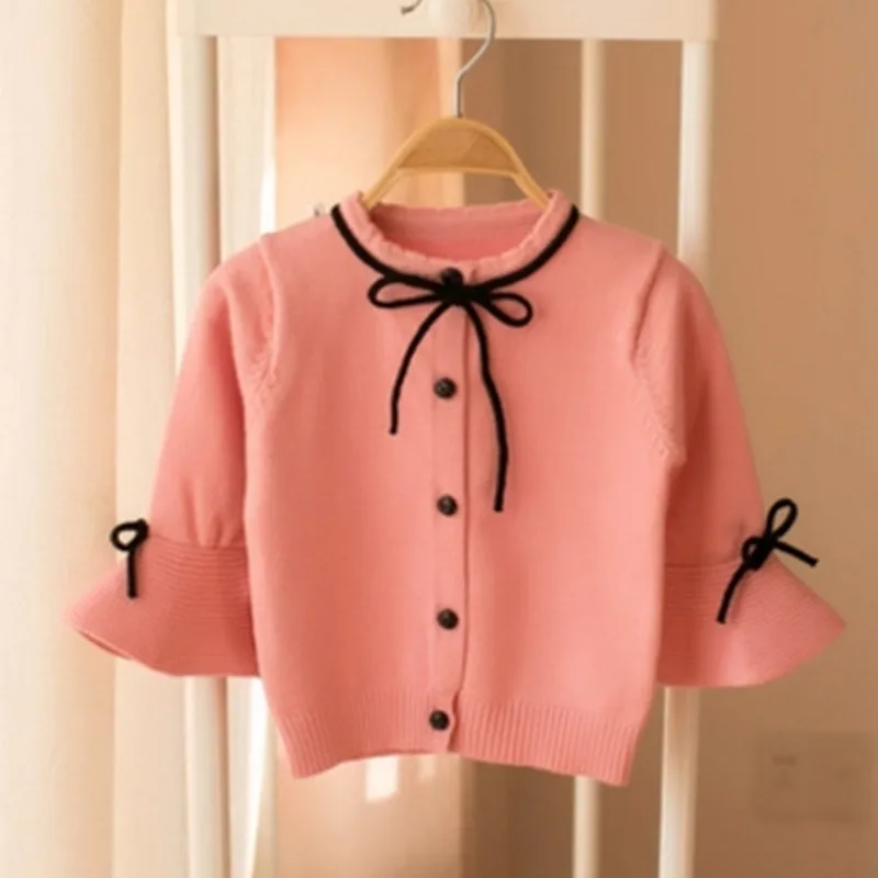 

New 2018 Spring autumn Baby Sweaters kids clothes children cotton knitted sweater coat baby girls sweater cardigan