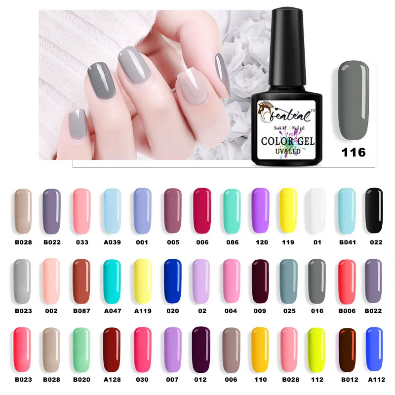 

Beateal Gel Polish Color Paint Long Lasting Gelpolish Soak off High Quality Salon Base Coat Topcoat LED UV Nail Gel Lacquer
