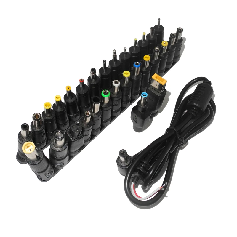 Adaptador de Energia Universal para Laptop 30 Pcs Conector do Carregador Plugue 5.5×2.1 mm para Lenovo Acer Asus
