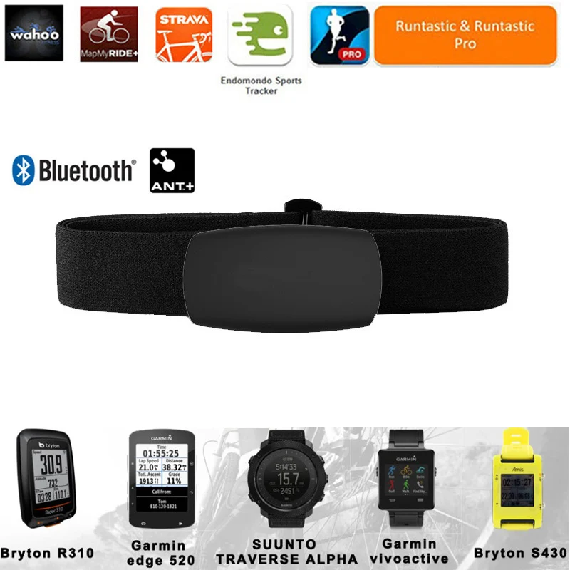 Пульсометр беспроводной polar Bluetooth Ant пульсометр + смарт кардио датчик фитнес спорт