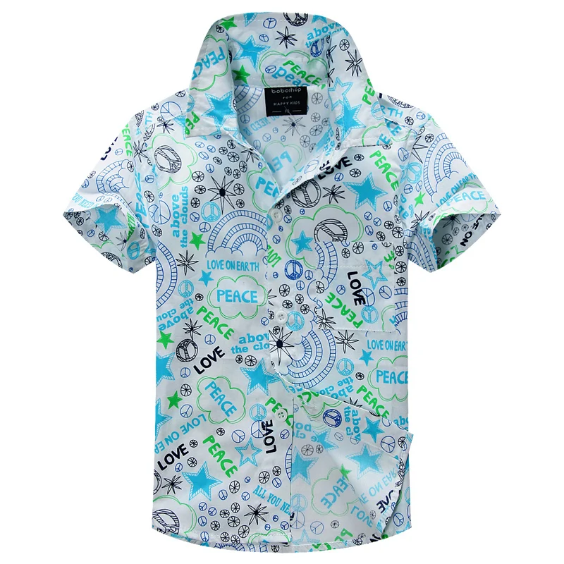 

cotton 100% floral shirt hawaiian shirt aloha shirt for boy T1514