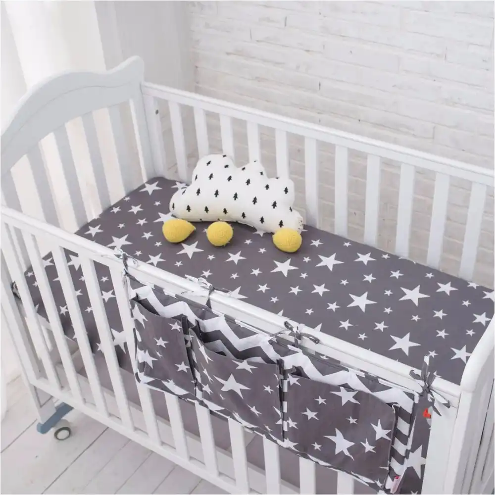 grey star cot bedding