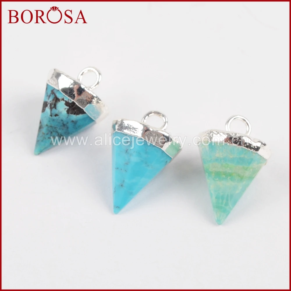 Распродажа от BOROSA 5/10 шт. женская подвеска голубого цвета женские серьги сделай