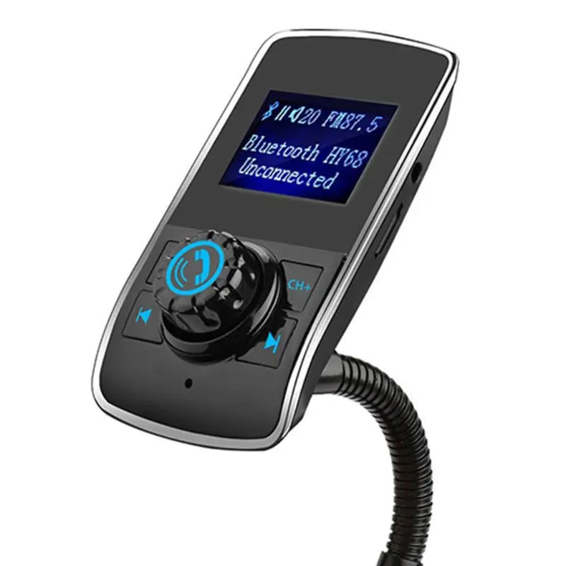 Автомобильный bluetoosh FM MP3 плеер беспроводной с функцией громкой связи передатчик TF карты AUX USB Экран Дисплей аудио адаптер приемник