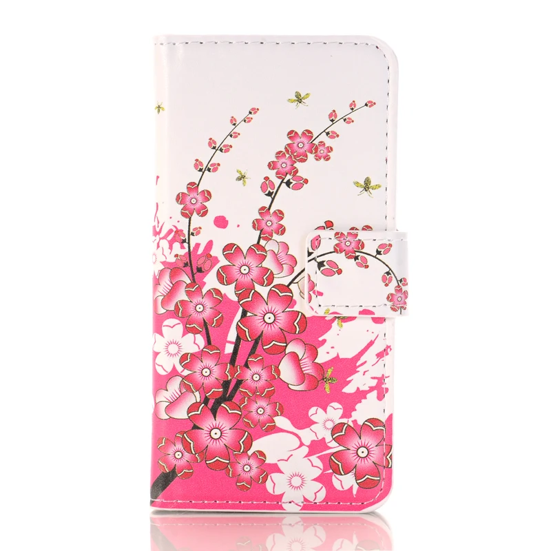 plum blossom Для SONY Xperia z z1 z2 z3 z4 z5 Compact mini M2 M4 M5 E3 E4 E4G C3 C4 T3 искусственная кожа Чехол для телефона с бабочками узор чехол-портмоне с откидной крышкой - Цвет: plum blossom